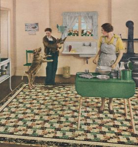 a homemaker at home