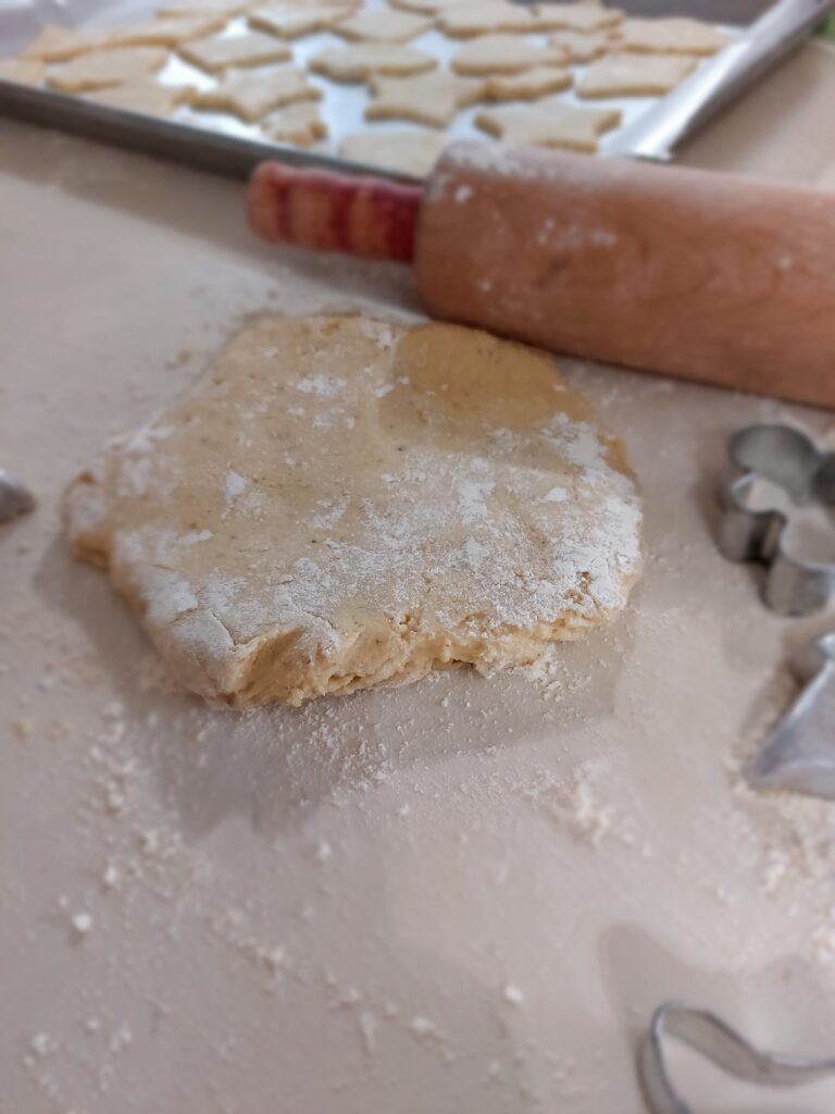 aenisguetzli, a swiss christmas cookie dough