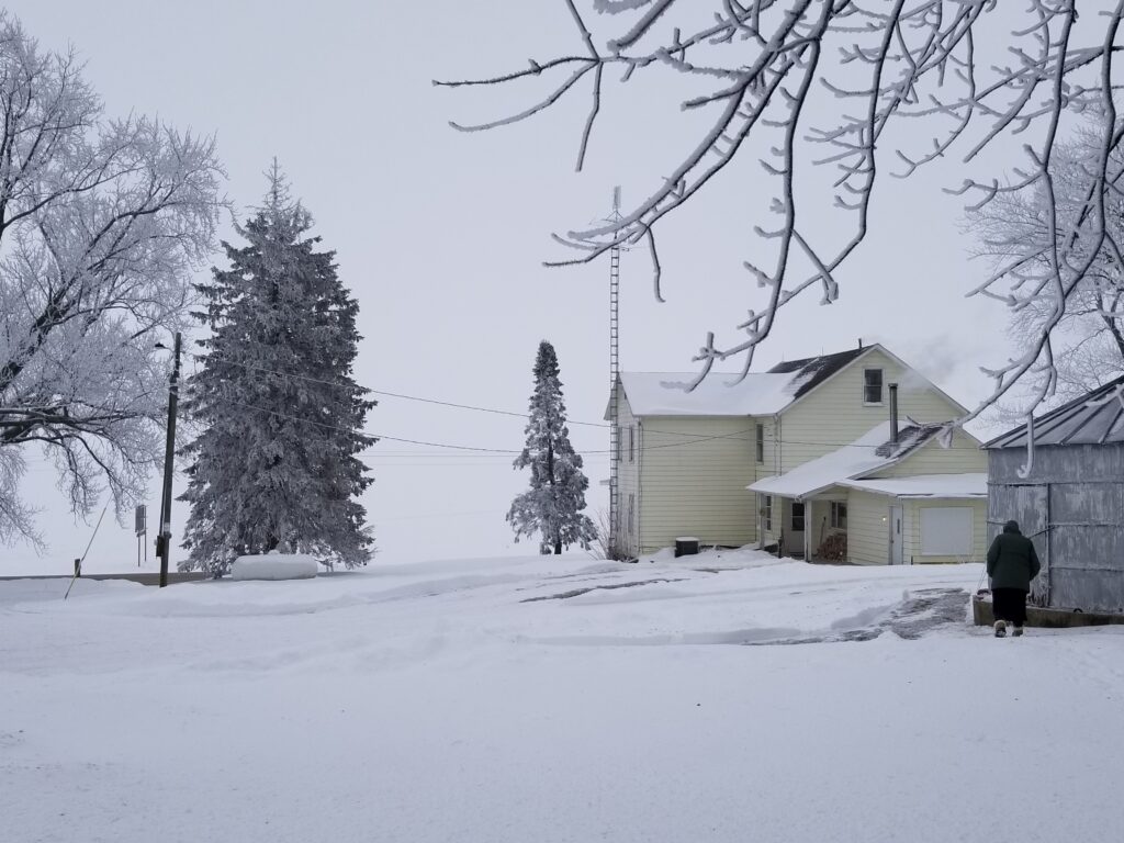 home in winter